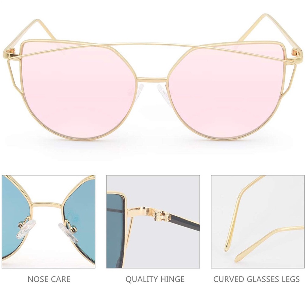 ‼️🔥🆕 Livhò Cat Eye Mirrored Sunglasses